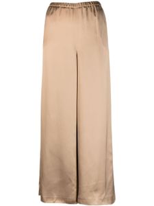 Fabiana Filippi pantalon en satin à coupe ample - Marron