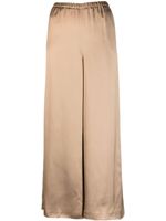 Fabiana Filippi pantalon en satin à coupe ample - Marron