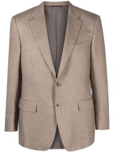 Canali blazer en soie mélangée à revers crantés - Tons neutres