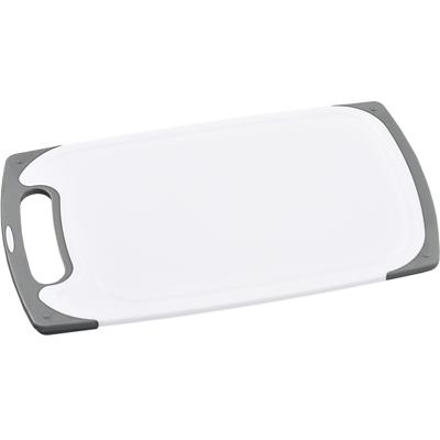 Kesper Kunststof snijplank - wit - 20 x 31 cm - Keuken artikelen - met anti slip