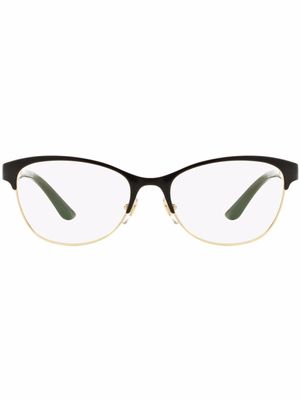Versace Eyewear lunettes de vue à monture d'inspiration wayfarer - Noir