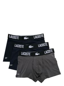 Lacoste lot de trois boxers à bande logo - Bleu