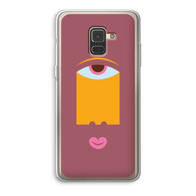 Mono V: Samsung Galaxy A8 (2018) Transparant Hoesje
