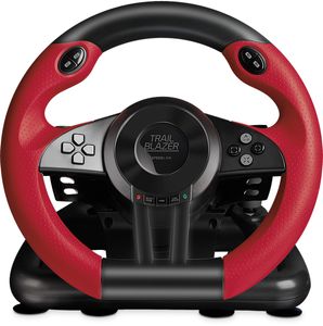 SpeedLink TRAILBLAZER Racing Wheel Stuur USB PlayStation 3, PlayStation 4, PlayStation 4 Slim, PlayStation 4 Pro, PC, Xbox One, Xbox One S Rood/zwart Incl.