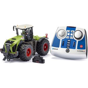 Siku Claas Xerion 5000 TRAC VC Tractor groen metaal/kunststof 1:32 op afstand bestuurbaar incl. bluetooth-controller besturing via app mogelijk