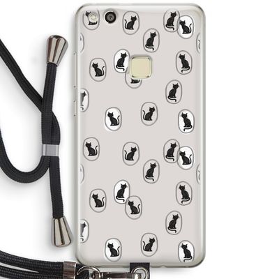 Miauw: Huawei Ascend P10 Lite Transparant Hoesje met koord