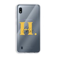 Amber Script: Samsung Galaxy A10 Transparant Hoesje