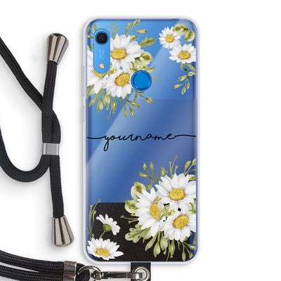Daisies: Huawei Y6s Transparant Hoesje met koord