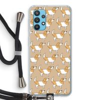 Doggy: Samsung Galaxy A32 4G Transparant Hoesje met koord