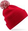 Beechfield CB450R Recycled Snowstar® Beanie - Classic Red/White - One Size