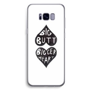 Big butt bigger heart: Samsung Galaxy S8 Plus Transparant Hoesje