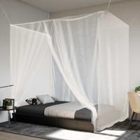 VidaXL Hangende klamboe 156 gaas 220x180x180 cm wit
