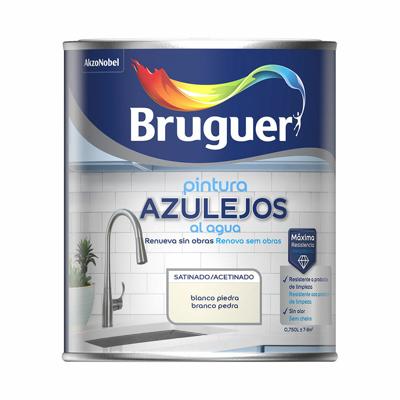 Verf Bruguer Wit/Grijs 750 ml Tegels