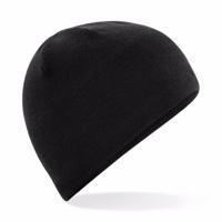 Beechfield Wintermuts - zwart - thermo microfleece - heren/dames - wol/acryl