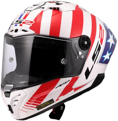 LS2 integraalhelm "ff805 thunder carbon gp aero replica baz". helmet ff805 thunder gp aero rep. baz l