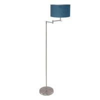 Steinhauer VloerlampBella metaal met blauwe kap - 3881ST