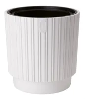 Vita bloempot Mika Cyli 30 wit