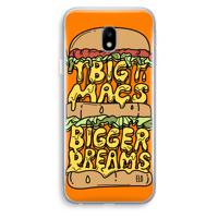 Big Macs Bigger Dreams: Samsung Galaxy J3 (2017) Transparant Hoesje