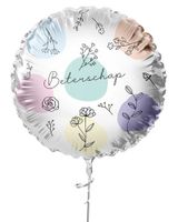 Folieballon Bloemen 'Beterschap' (45cm)