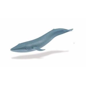 Plastic speelgoed figuur blauwe vinvis 26 cm   -