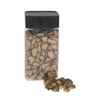 Decoratie/hobby stenen/kiezels goud 600 gram   - - thumbnail