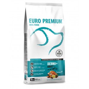 Euro Premium Grainfree Adult Derma+ Salmon & Potato hondenvoer 10 kg