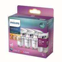 Philips LED Spot SceneSwitch - 50 W - GU10 - warmwit licht - 3 stuks