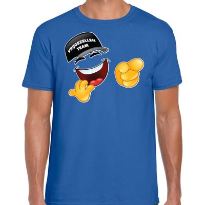 Vrijgezellenfeest T-shirt voor heren - Team vrijgezel - blauw - bruiloft / trouwen