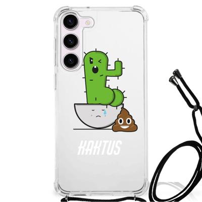 Samsung Galaxy S23 Stevig | Bumper Hoesje | Cactus Poo Samsung Galaxy S23 Stevig | Bumper Hoesje | Cactus Poo