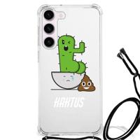 Samsung Galaxy S23 Stevig | Bumper Hoesje | Cactus Poo