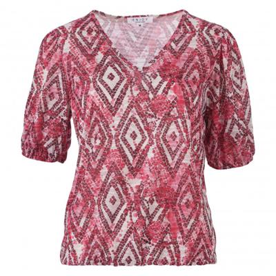 Enjoy - Rood | Dames | Blouson | Rood | XXL | regular | Kamst mode Enjoy - Rood | Dames | Blouson | Rood | XXL | regular | Kamst mode