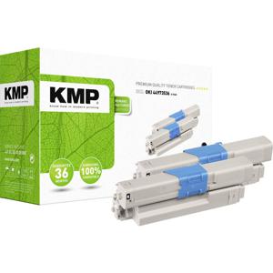 KMP Toner vervangt OKI 44973536 Compatibel 2-pack Zwart 4400 bladzijden O-T36D 3341,0021