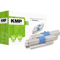 KMP Toner vervangt OKI 44973536 Compatibel 2-pack Zwart 4400 bladzijden O-T36D 3341,0021 - thumbnail