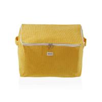 Opbergdoos Versa Corduroy 38 x 26 x 26 cm Geel