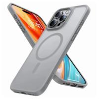 Torras iPhone 16 Pro hoesje - slanke bescherming met MagSafe ondersteuning - Titaangrijs Torras iPhone 16 Pro hoesje - slanke bescherming met MagSafe ondersteuning - Titaangrijs