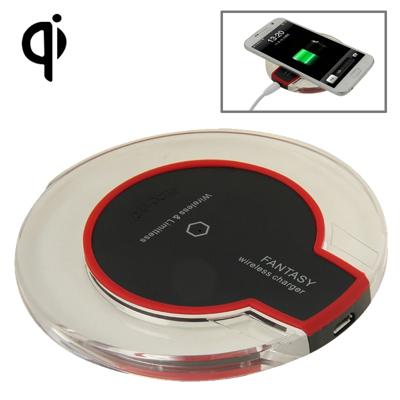 FANTASIE Wireless Charger For iPhone 8 / 8 Plus / X & alle QI standaard compatibele apparaten Galaxy S5 / S4 / opmerking 4 / 3 etc(Black)