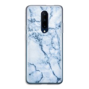 Blauw marmer: OnePlus 7 Pro Transparant Hoesje
