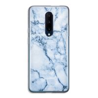 Blauw marmer: OnePlus 7 Pro Transparant Hoesje