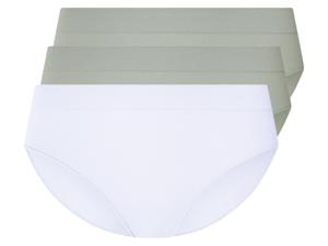 esmara 3 dames slips (Mint/wit, M (40/42))