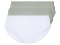 esmara 3 dames slips (Mint/wit, S (36/38))