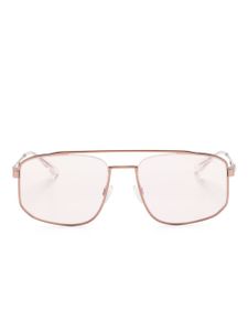 Emporio Armani lunettes de soleil à monture carrée - Rose