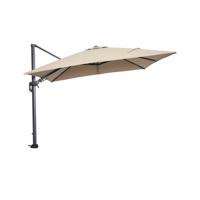 Hawaii parasol - 300x300 cm - carbon black - taupe - thumbnail