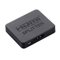 4K HDMI Splitter Full HD 1080p Video HDMI Switch Switcher 1x2 Split Out Versterker Dual Display voor HDTV DVD PS3 Xbox(zwart)