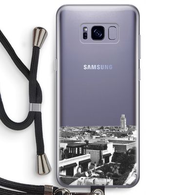 Marrakech Skyline : Samsung Galaxy S8 Transparant Hoesje met koord