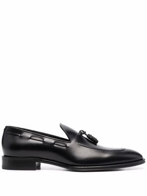 DSQUARED2 mocassins en cuir à glands - Noir