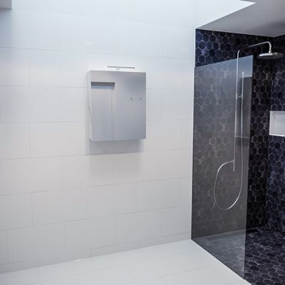 Spiegelkast Vico Cube | 60x70 cm | 1 Deur | Zonder verlichting | Marmerlook