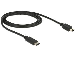 DeLOCK 83603 USB-kabel 1 m USB 2.0 USB C Mini-USB B Zwart