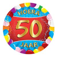 Bierviltjes 50 jaar thema - 25x stuks - feestartikelen Verjaardag leeftijd - onderzetters