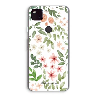 Botanical sweet flower heaven: Google Pixel 4a 5G Transparant Hoesje