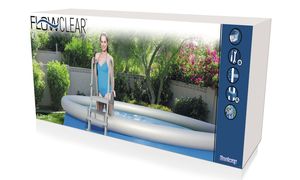 Flowclear - luxe zwembadtrap - Voor zwembaden tot 132cm hoog - Copy